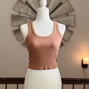 Billabong Ribbed Tan Tank Top